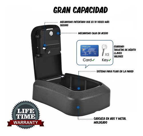 Porta Llaves De Pared Tipo Caja Fuerte De Seguridad