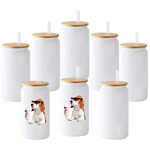 Youke Ola 8 Pack Sublimation Blanco Vidrio Latas Rgsmr