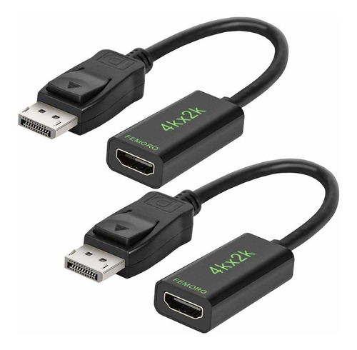 Adaptador Conversor De Displayport A Hdmi 4k, Femoro Display