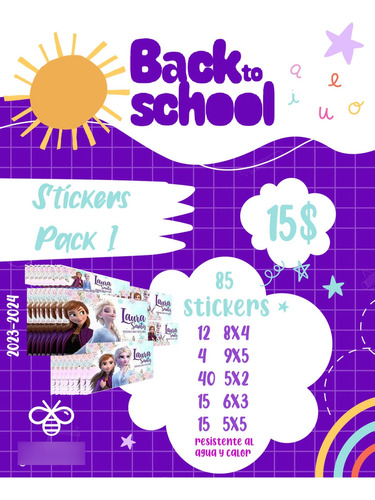 Etiquetas Personalizadas - Stickers Escolares