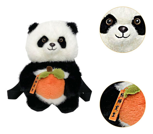 Mochila Con Estilo De Panda De Felpa For Viajes,