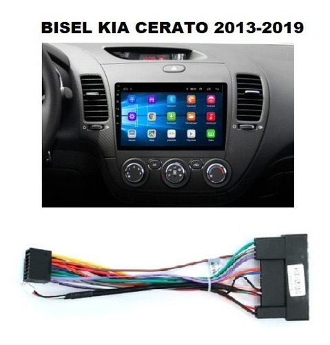 Bisel Radio 9  + Conector Kia Cerato 2013-2019
