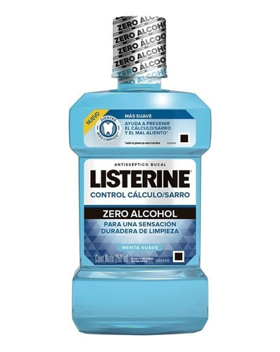 Enjuague Bucal Listerine Control Sarro Zero Alcohol X500 Ml