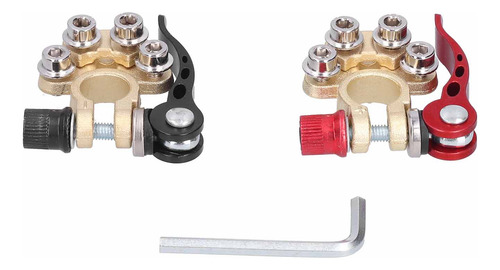 Par De Abrazaderas De Terminales De Batería Conector De