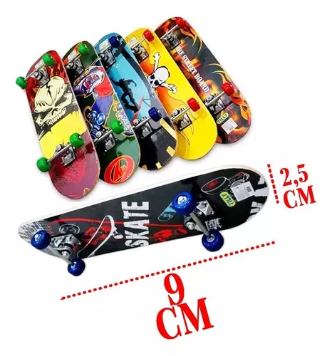 Skate Dedo Mini Kit 3 Fingerboard Brinquedo Presente Metal