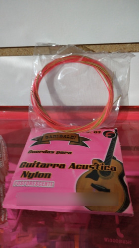 5 Set Cuerdas Acustica Fosforescente Nylon