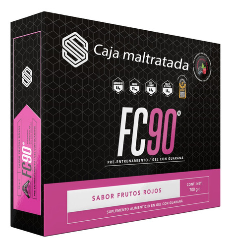 Gel Energetico Y Recuperador Fc90 Ss, Con Guarana, 10 Sobres