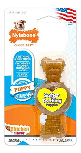 Nylabone Puppy Chew Ring Bone Chicken X-small/petite (1 Coun