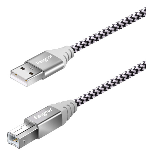 Fasgear Cable De Impresora Usb B 2.0: Cable De Escaner Usb A