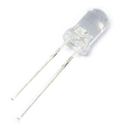 Imagen 5 de 6 de Pack 1000 Led 5mm Alta Luminosidad Color Blanco Alto Brillo