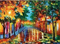 Comprar Cuadros De Moda Coloridos Afremov 70x50\u002F60x60