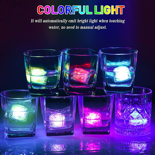I Cubitos De Hielo Iluminados, 40 Unidades De Luces Led De