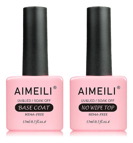 Aimeili Soak Off - Juego De Esmaltes De Uñas De Gel Led U V