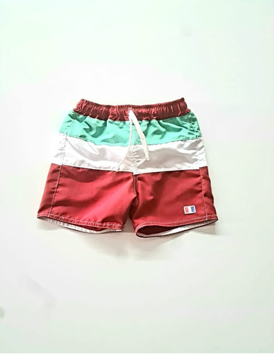 5170 Short De Baño Tricolor Bebe Co Suspnso Mambo Kds