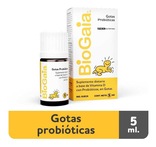 Suplemento Dietario Biogaia Gotas Probióticas Vitamina D 5ml