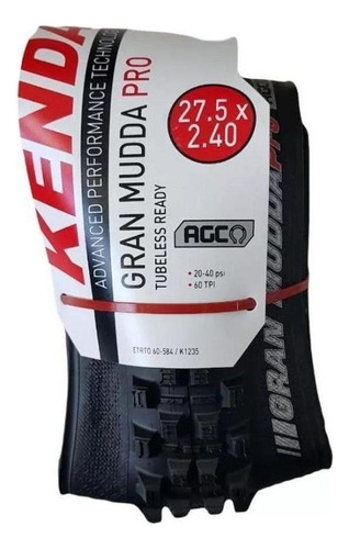 Pneu de bicicleta Kenda Kenda Gran Mudda Pro 27.5X2.40