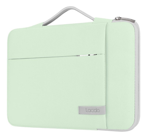 Funda Para Laptop Lacdo Verde 16'' Con Asa Y Bolsillo