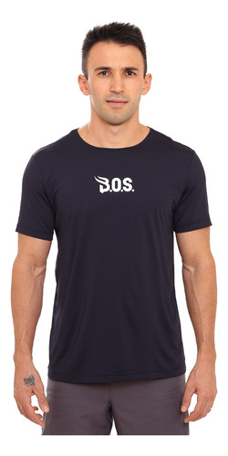 Camiseta Treino Bos Dry Fit Uv50+ Preta Touro