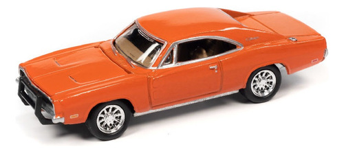 1969 Dodge Charger R/t Naranja 1:64 Johnny Lightning