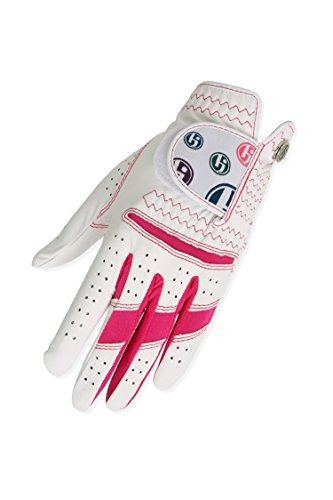 Guantes De Golf Hj Glove Hot Pink Daisy, Pequeño, Mano Izqui