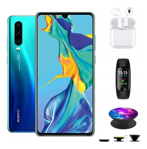 Huawei P30 Dual Sim 128 Gb Aurora Blue 6 Gb Ram