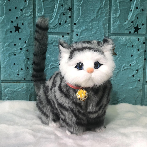 Muñeca Grande De Labrador Blanco Con Forma De Gato Maullido