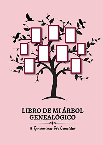 Libro De Mi Arbol Genealogico: Hasta 8 Generaciones Por Comp