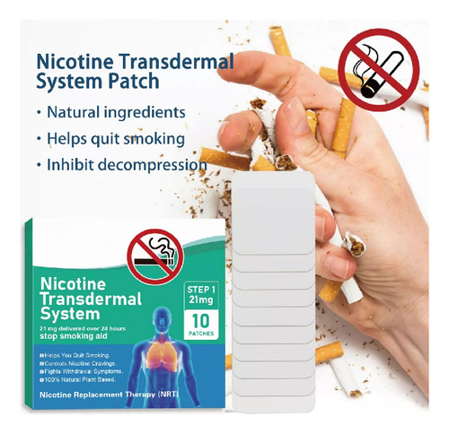 Kit De 100 Parches Para Reducir La Ansiedad Y Dejar De Fumar