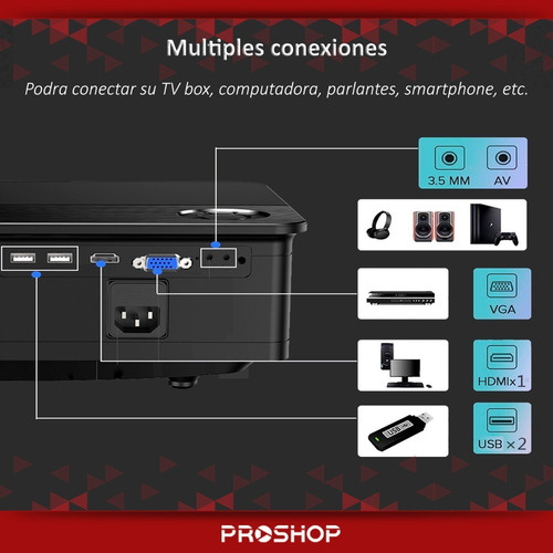 Proyector Led Nuevo Modelo Full Hd Ultra Potente Hdmi Vga