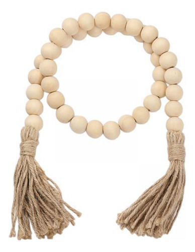 4 Cuentas De Madera Garland Granja Rústico Tassle Oración