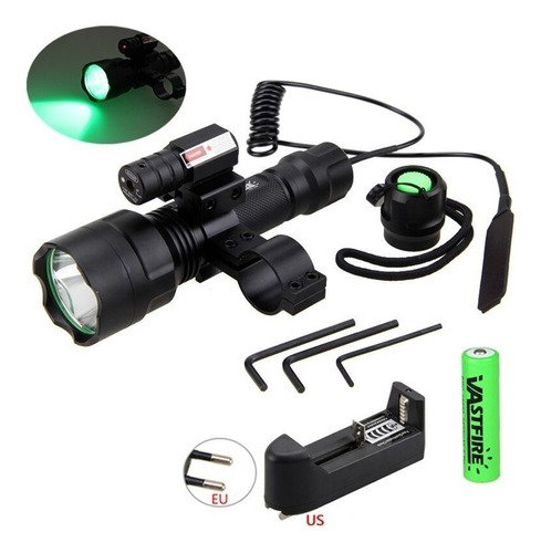 Linterna Táctica Led C8 Para Rifle, Luz Para Pistola Airsoft