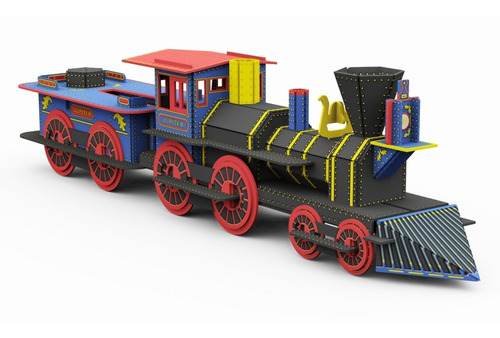 Construye Una Locomotora 3d, Libro+maqueta