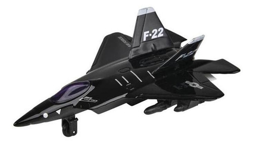 Avión En Miniatura Coleccionable, Mxgbs-001, F22 Rapto Color Negro