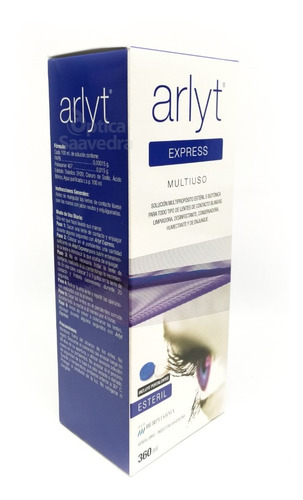 Imagen 4 de 5 de Arlyt Express 360 Ml Solucion Para Lentes Contacto + Estuche