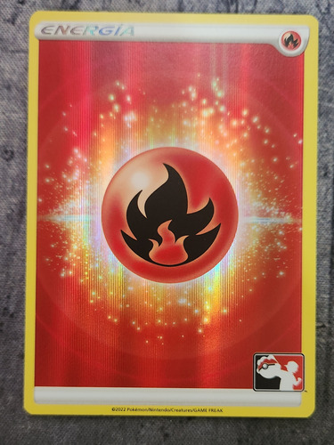 Pokemon Tcg Basic Fire Energy Holo (liga Serie 2)