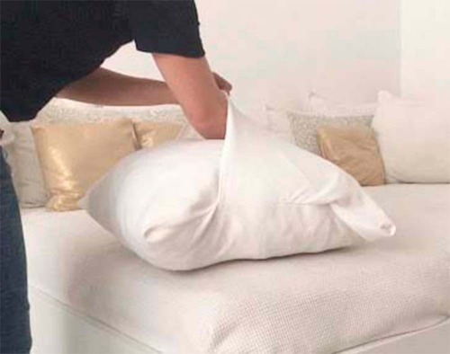 Fundas Para Almohadas 50x70 Cama Percal 4 Unidades Color Blanco Lisa