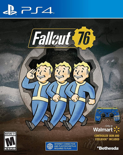 Fallout 76 Steelbook Ps4 Físico Lacrado Com Skin Controle