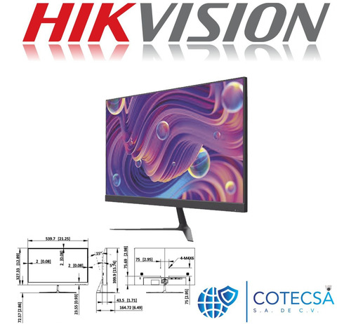 Monitor Led Full Hd 1080p 24 Backlight E-led Ds-d5024f2-bv2