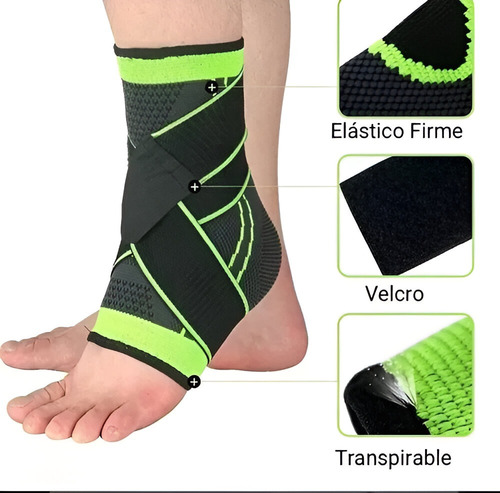 Tobillera Deportiva-ortopédica Compresión Doble Soporte Gym Gris Oscuro