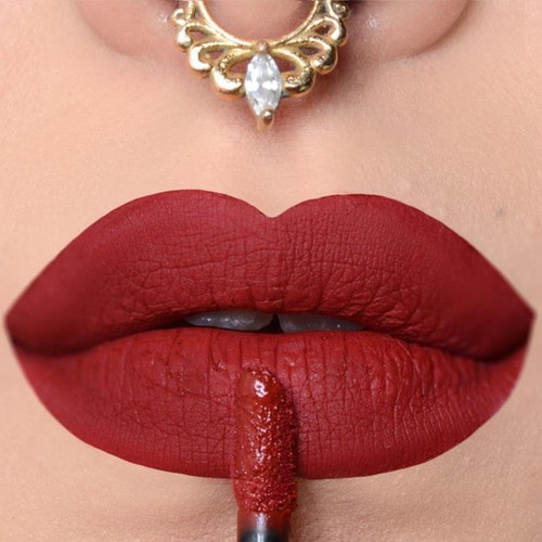 Batom Liquido Matte Vermelho Intenso Divamor