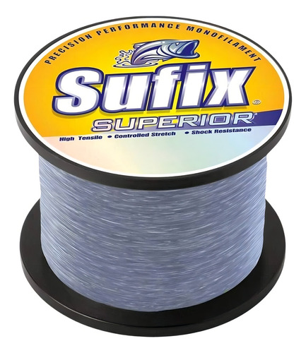 Línea Sufix Superior 25lb Smoke Blue 535 Yardas