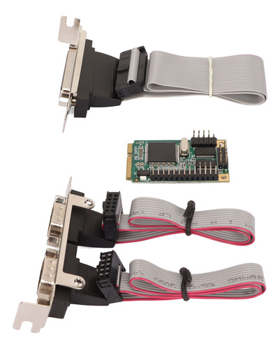 Adaptador De Placa Serial Pcie Mini Combo Parallel Expansion