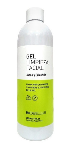 Gel Limpieza Facial Avena Calendula Vegan 300ml Biobellus