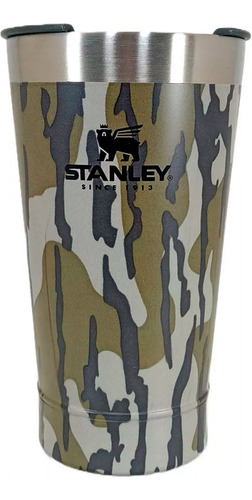 Vaso Stanley Bottomland Con Destapador 473 Ml Camuflado