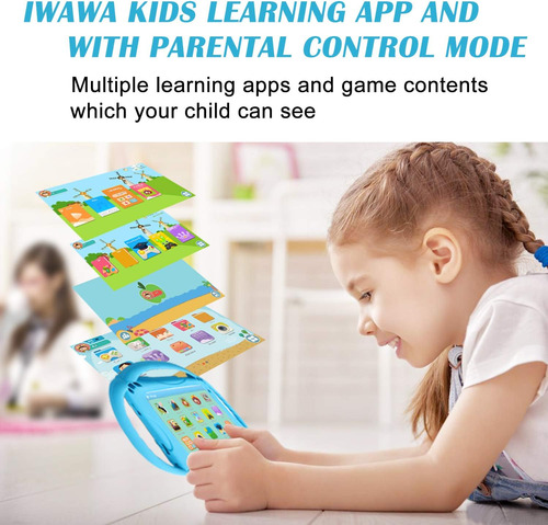 Tableta Infantil Topelotek, Android, 32 Gb 7 Azul