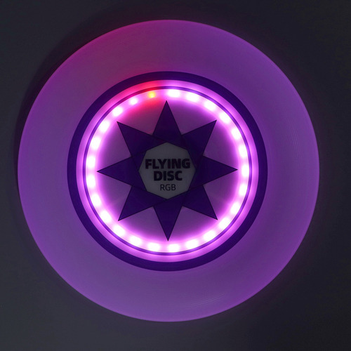Disco Volador Recargable, Led Rgb, Sin Escalones, Regulable,