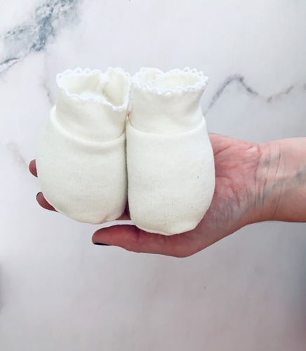 Escarpines Puro Algodón Para Bebes Recien Nacidos Ajuar Bebé