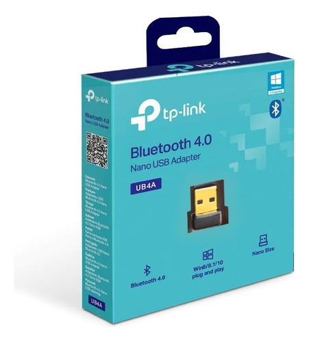 Adaptador Bluetooth Tp-link Ub4a Usb Bluetooth 4.0 Negro