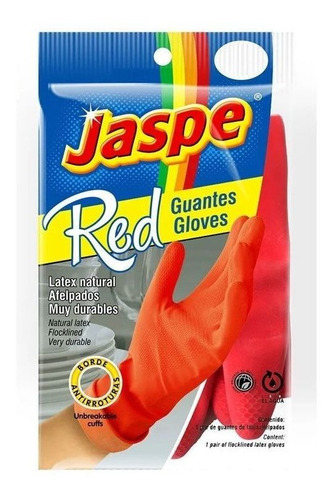 Guantes De Latex Red L Jaspe