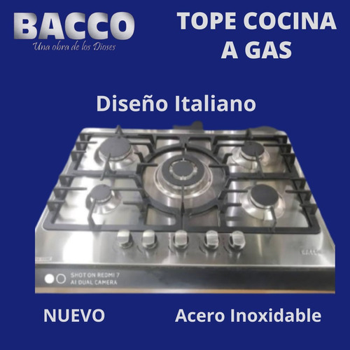 Tope De Cocina A Gas Nuevo. Marca Bacco. 